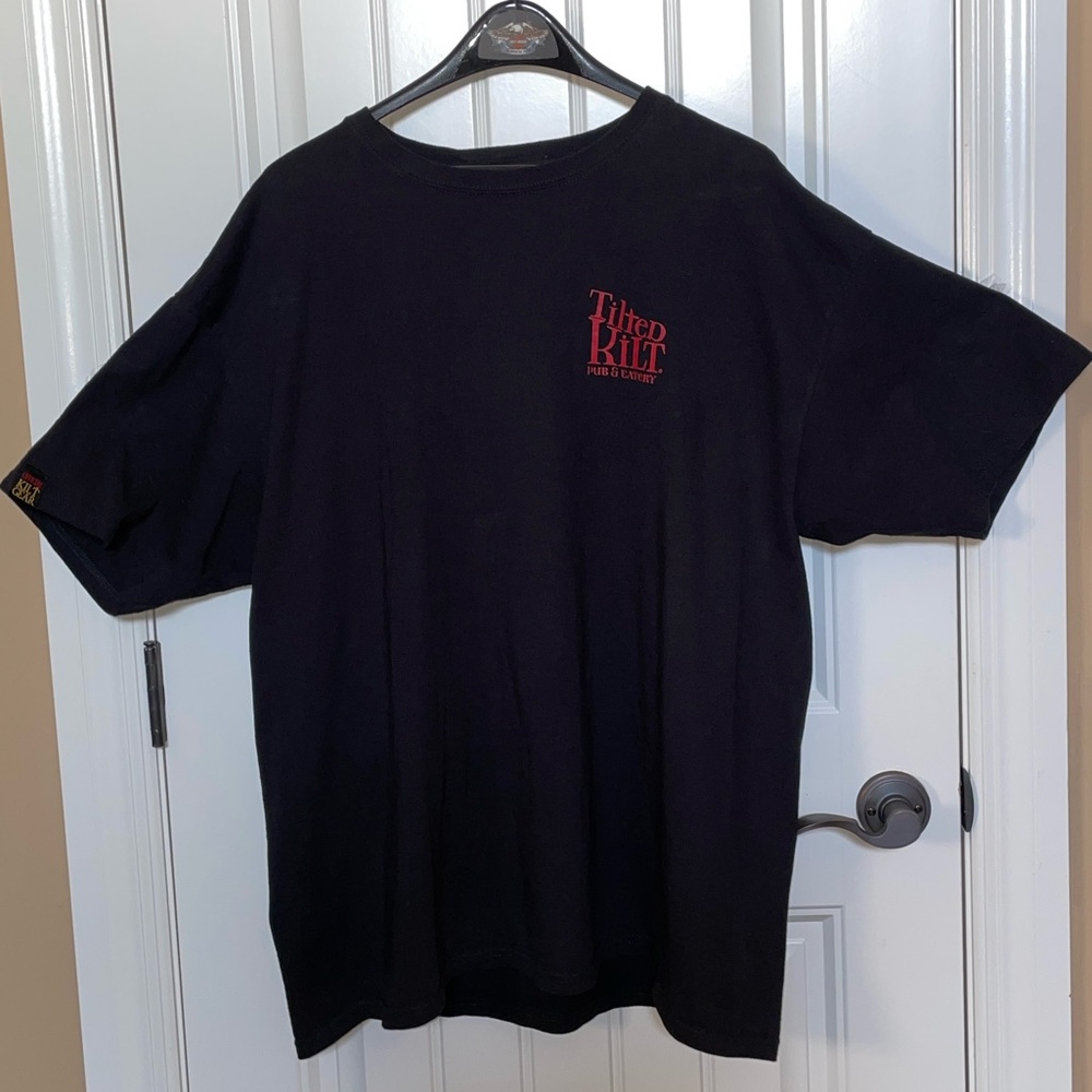 TILTED KILTS 2X Black Short Sleeve Men's Tee Preshrunk 100% Cotton - Picture 16 of 16